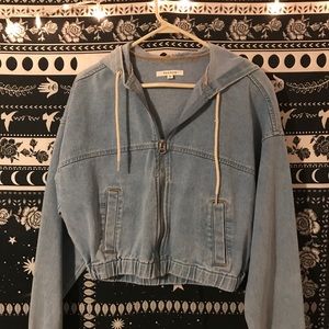 PACSUN hooded jean jacket
